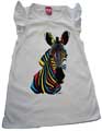 Littlehorn Neon Zebra Dress White